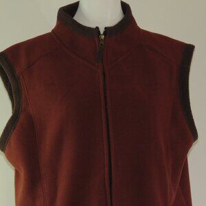 Artisans Apparel Maroon Sleeveless Vest with Embellished Back Size L (C1084)